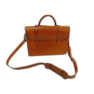 Fossil Limited Edition Vintage Archive Music Briefcase- numbered RARE Cognac